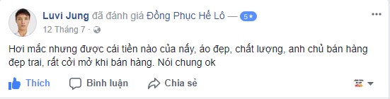 đánh giá khách hàng về áo thun đồng phục