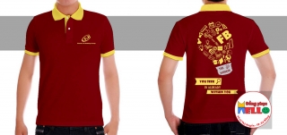 Mẫu Đồng Phục Công Ty Cổ Bẻ, Chất Liệu Vải Cá Sấu