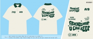 Mẫu áo lớp mới nhất phông rộng, tay lửng in theo yêu cầu