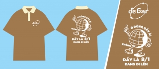 Mẫu áo lớp mới nhất phông rộng, tay lửng in theo yêu cầu