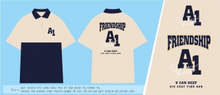 Mẫu áo lớp mới nhất phông rộng, tay lửng in theo yêu cầu