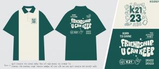 Mẫu áo lớp mới nhất phông rộng, tay lửng in theo yêu cầu