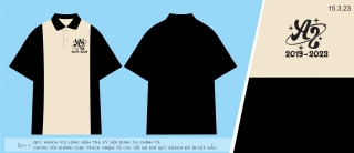 Mẫu áo lớp mới nhất phông rộng, tay lửng in theo yêu cầu