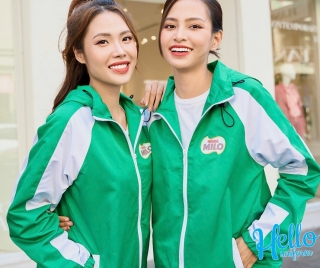 Mẫu áo khoác gió vải dù may 2 lớp