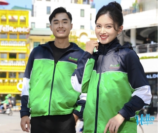 Mẫu áo khoác gió vải dù may 2 lớp