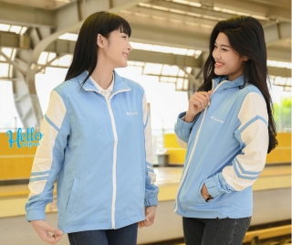 Mẫu áo khoác gió vải dù may 2 lớp