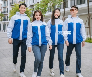 Mẫu áo khoác gió vải dù may 2 lớp