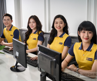 Mẫu đồng phục công ty cổ bẻ mới nhất