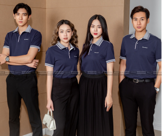 Mẫu đồng phục công ty cổ bẻ mới nhất