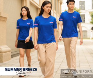 Mẫu đồng phục công ty cổ bẻ mới nhất